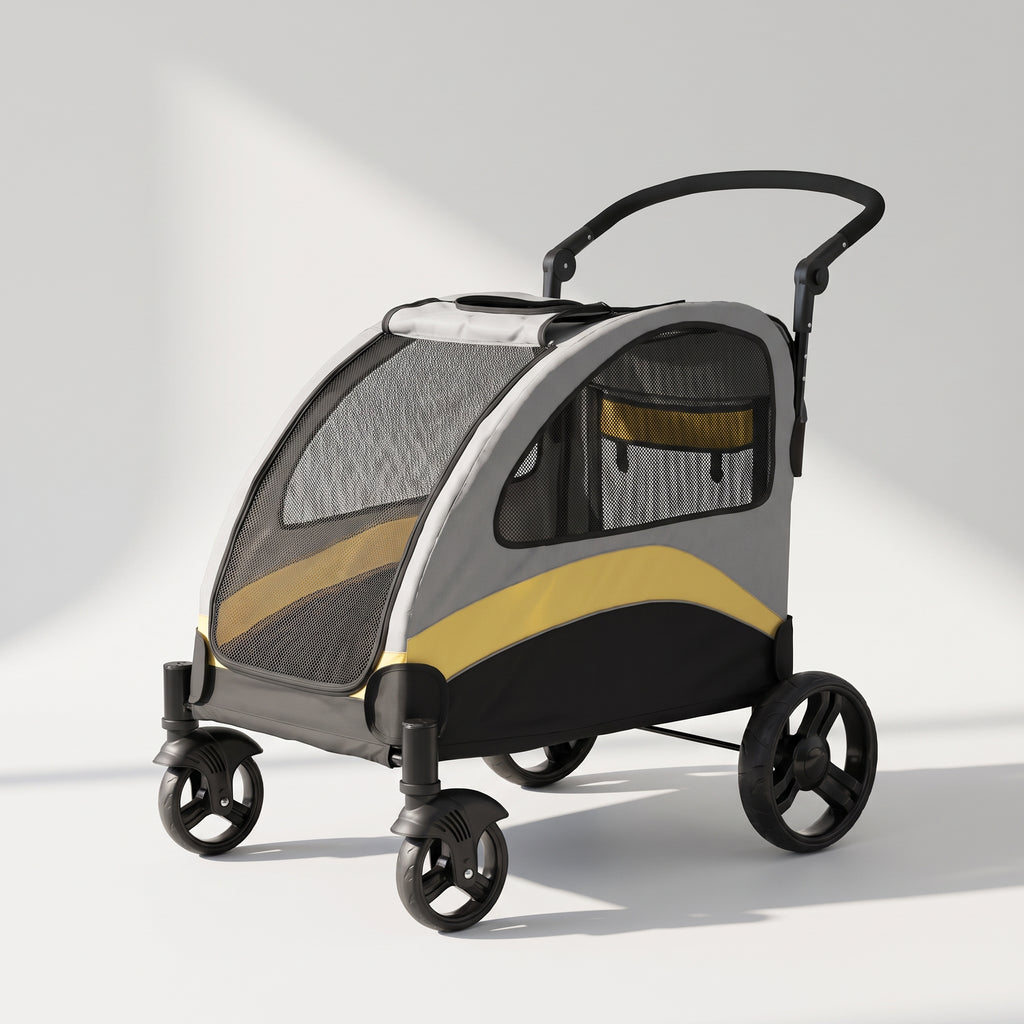 Large Dog Stroller, studio photo on a light grey background