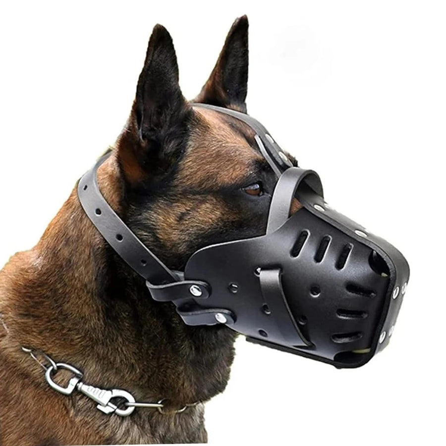 Fully wrapped mouthpiece: The 360-degree fully wrapped mouth design of our Leather Basket Dog Muzzle provides maximum protection against biting and eating, ensuring the utmost safety for both your dog and those around them.