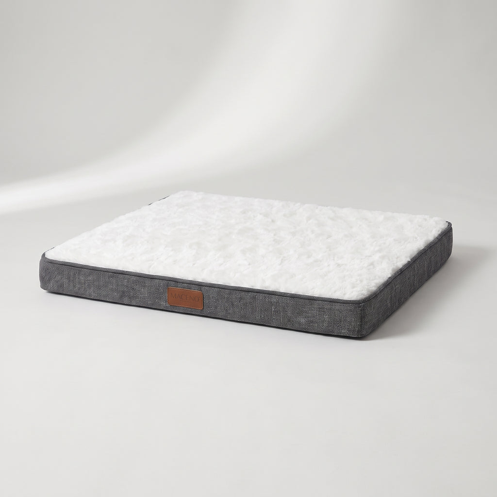 Memory Foam Dog Mat, studio photo on a light grey background