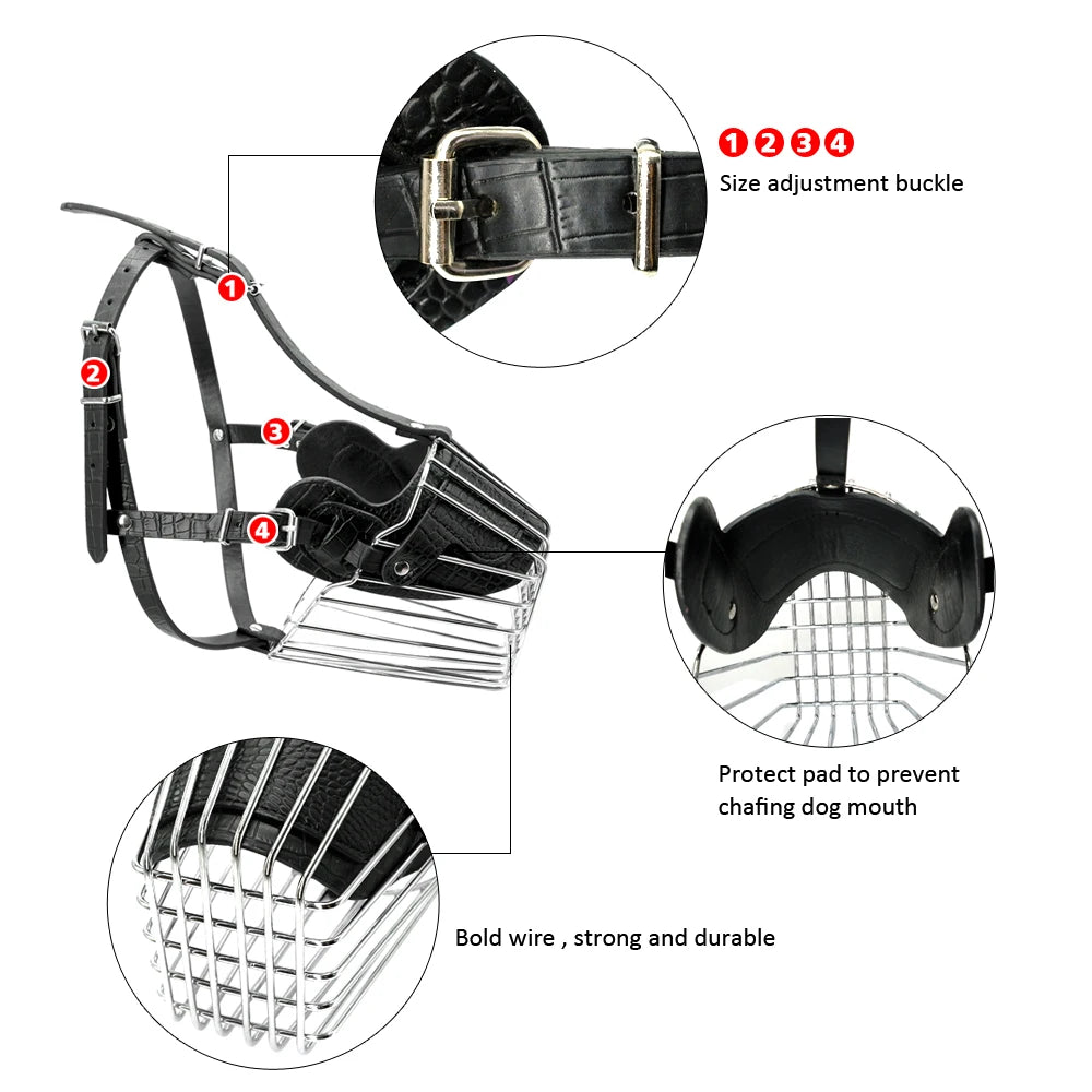 Metal Basket Dog Muzzle