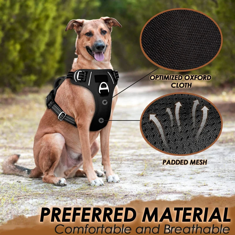 No Pull reflective dog harness