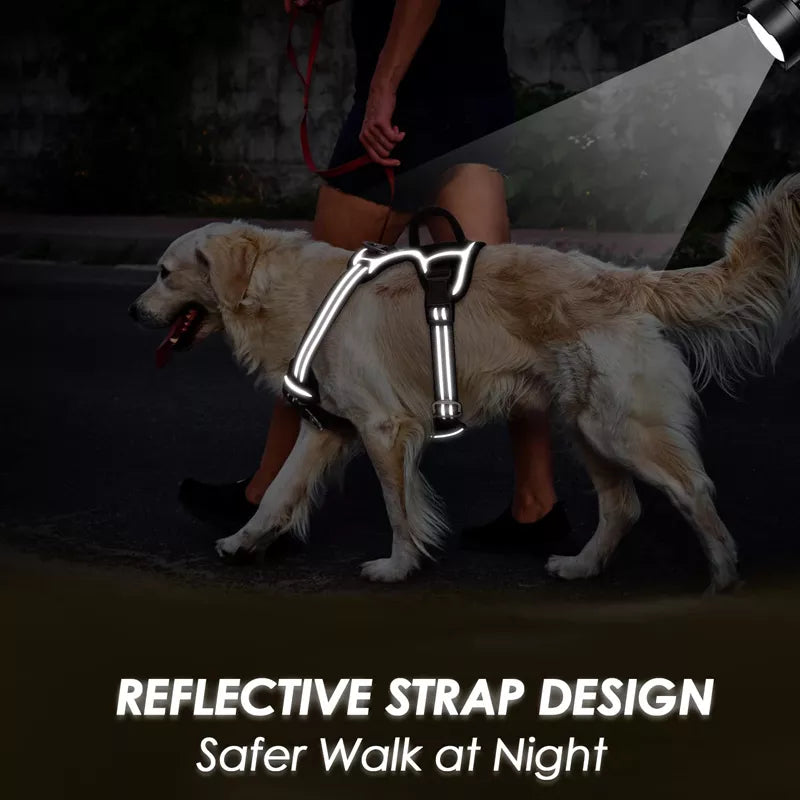 No Pull reflective dog harness