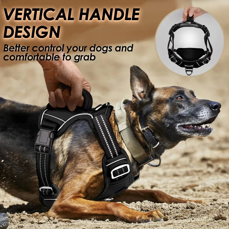 No Pull reflective dog harness