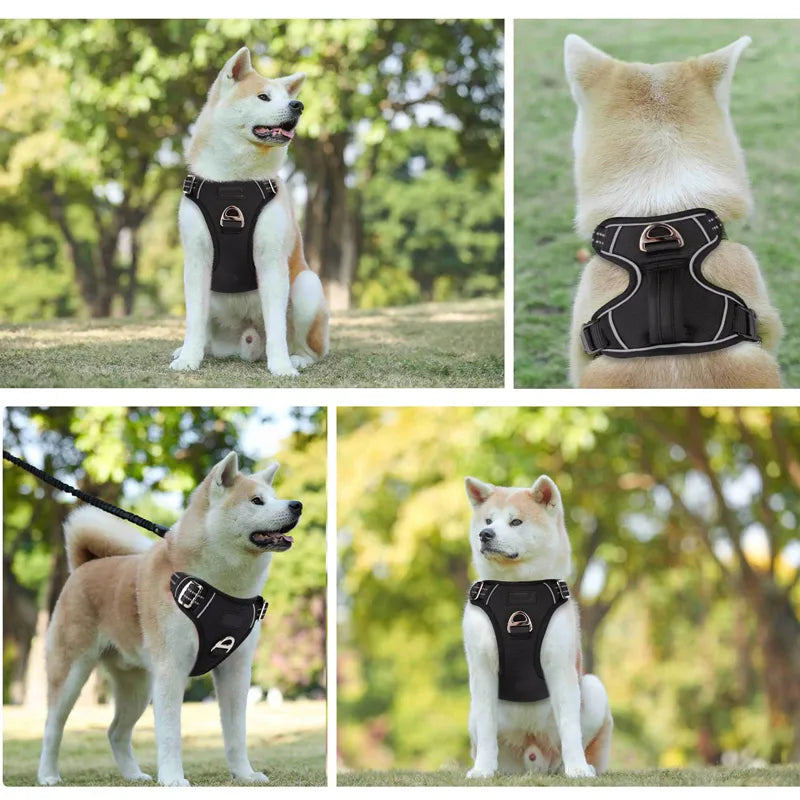 No Pull reflective dog harness