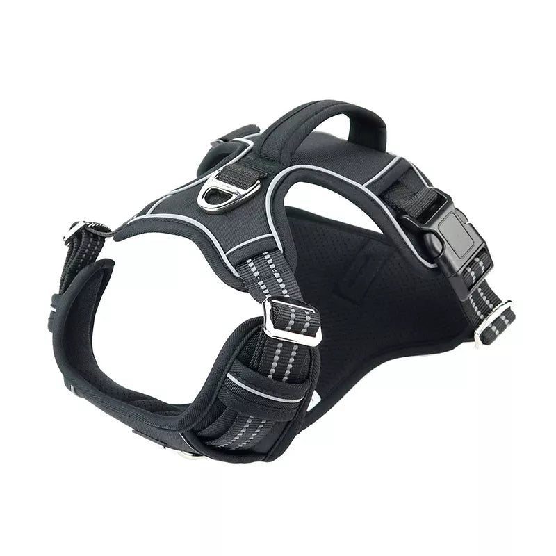 No Pull reflective dog harness in Black