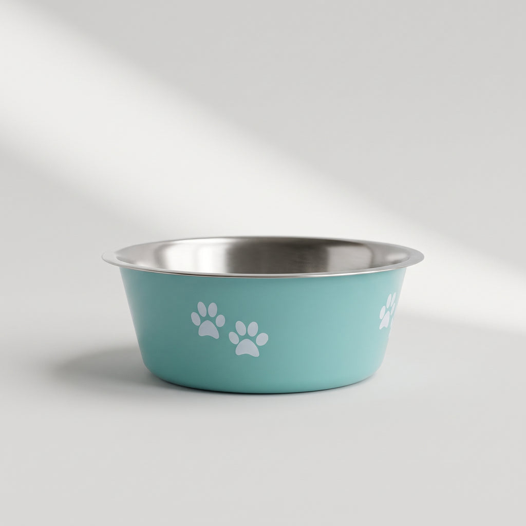 Non Slip Dog Bowls, studio photo on a light grey background