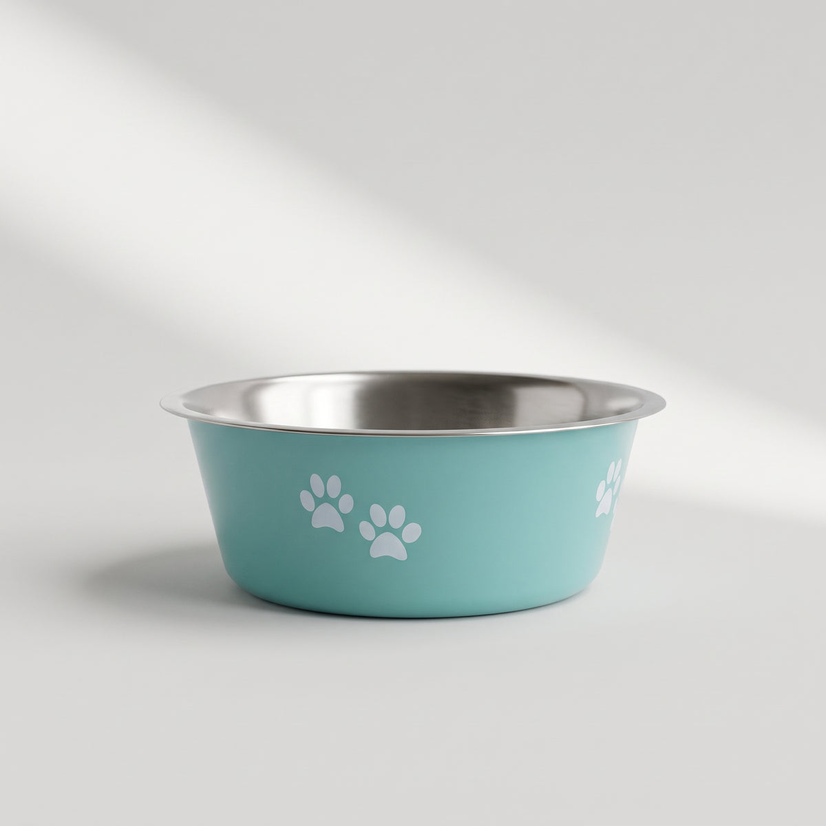 Non Slip Dog Bowls, studio photo on a light grey background