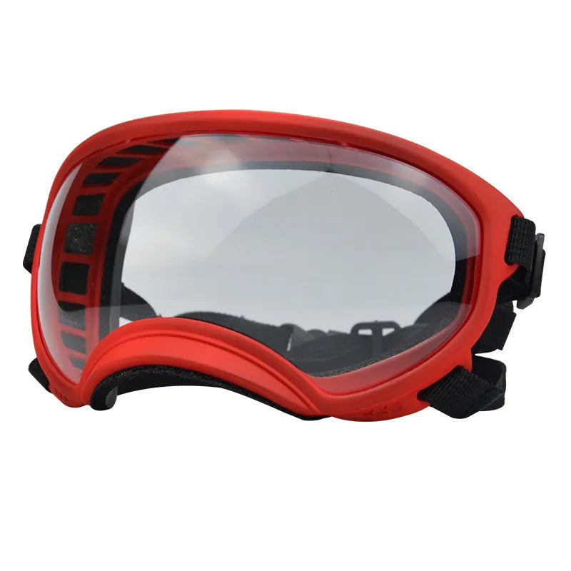 Outdoor Dog Sport Glasses in Red transparent