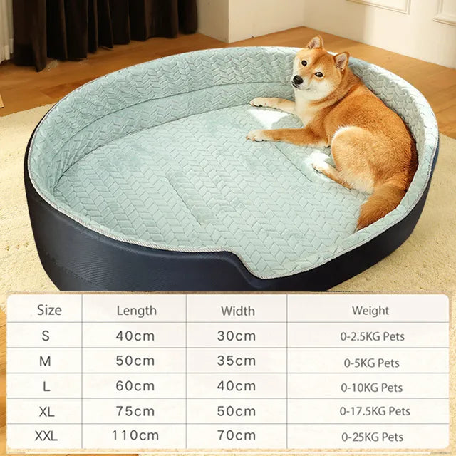Pet Dog Bed Four Seasons in Blue Without Mat