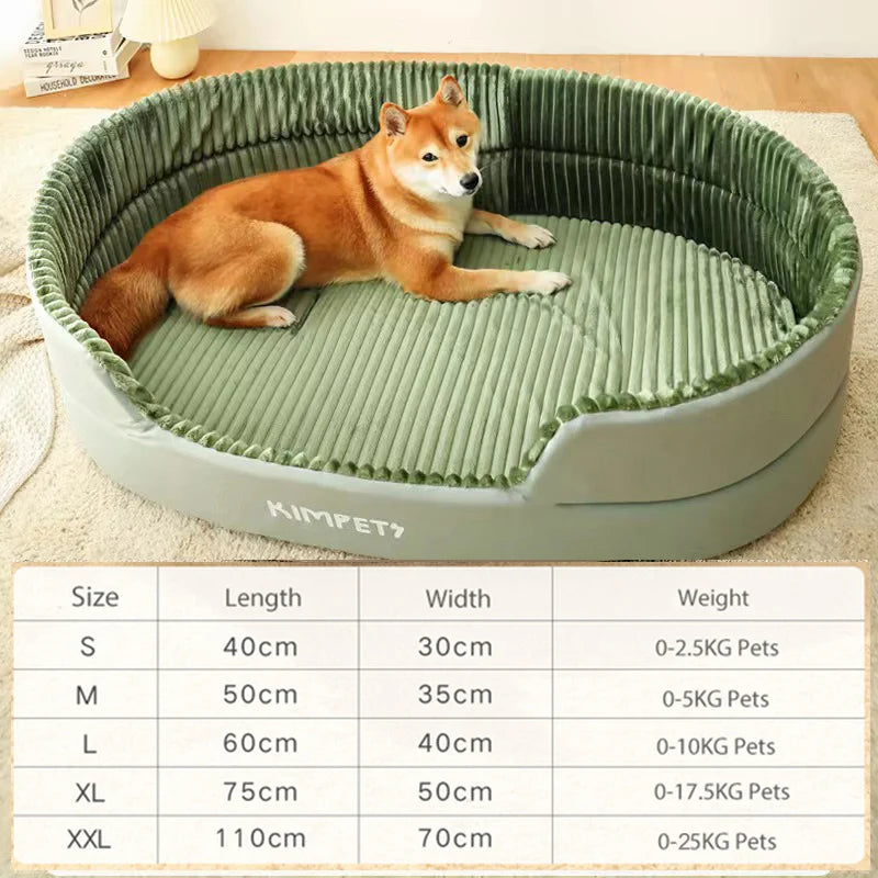 Pet Dog Bed Four Seasons in Green Without Mat