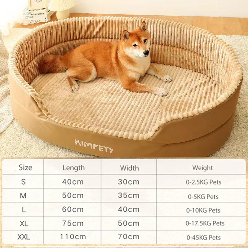 Pet Dog Bed Four Seasons in Khaki without mat