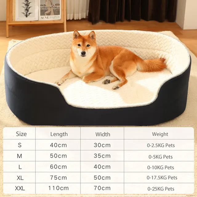 Pet Dog Bed Four Seasons in White Without Mat