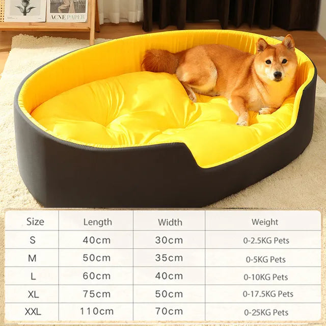 Pet Dog Bed Four Seasons in Yellow