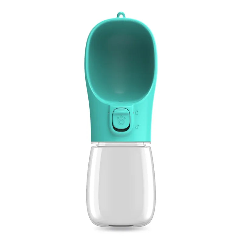 Portable Dog water Bottle in Turquoise
