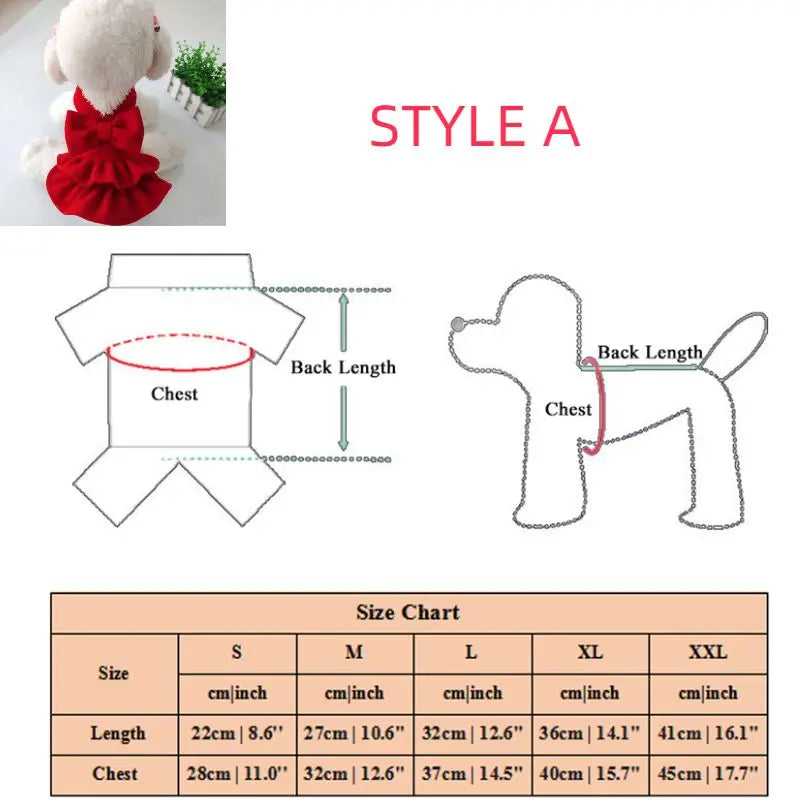 Red Dog Dress