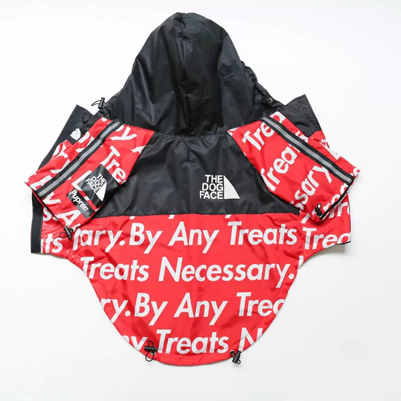 Red Dog Raincoat in Black