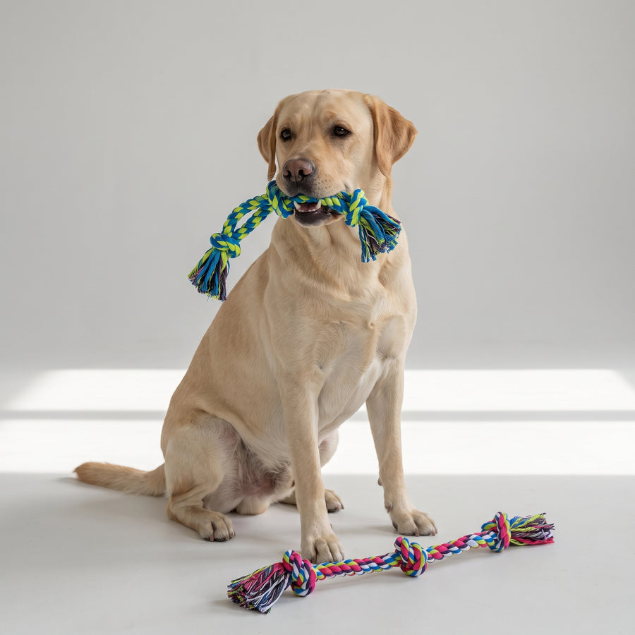 Durable and Strong: This rope toy is made from high-quality materials that can withstand even the most vigorous chewing. It is designed to last, providing hours of entertainment and play for your dog.