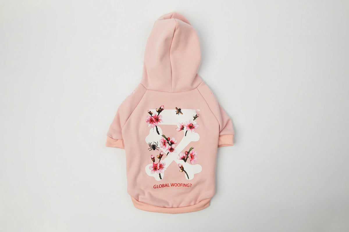 Sakura Dog Hoodie｜Hayden² in Pink Sakura