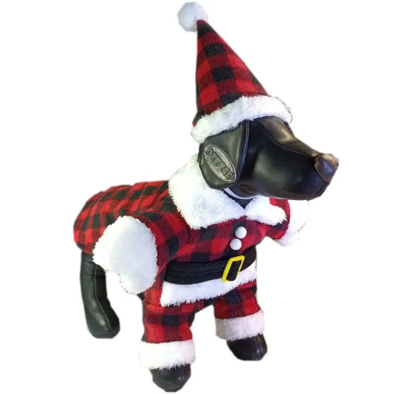 Santa Claus Dog Costume in Traditional