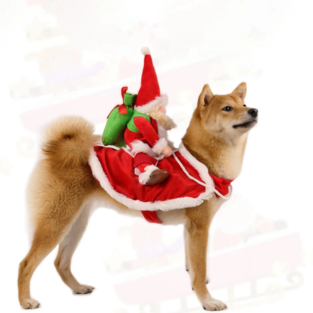 Santa Riding Dog Costume