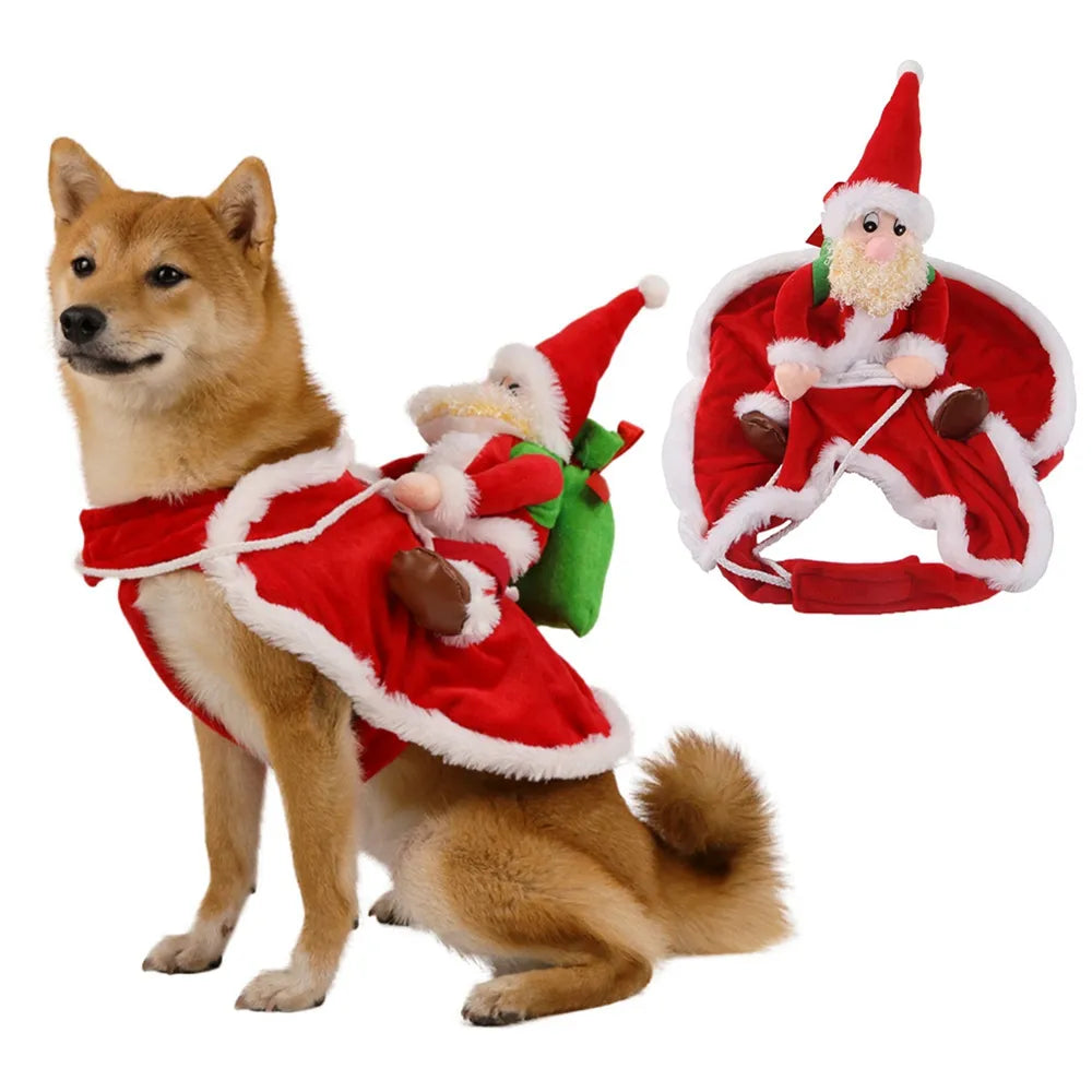 Santa Riding Dog Costume