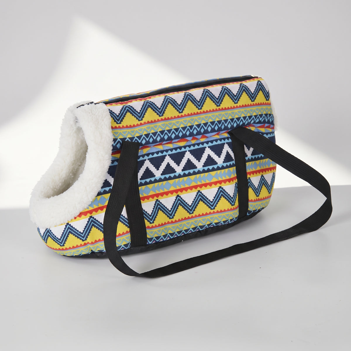 Small Dog Carry Bag, studio photo on a light grey background