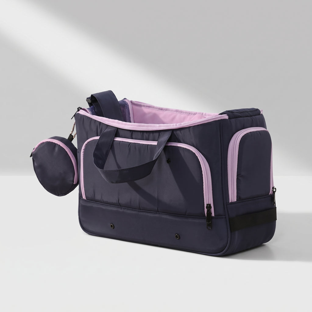 Small Dog Carry Bags, studio photo on a light grey background