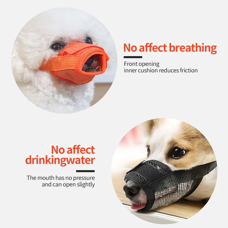 Design: The front opening design does not affect breathing and drinking, and the bottom breathable mesh design. Hemming design, firm and durable.