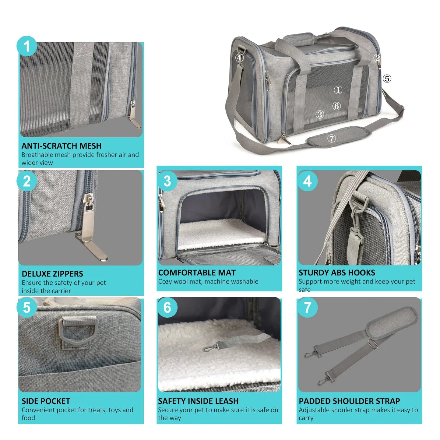 Small Travel Dog Carrier Bag