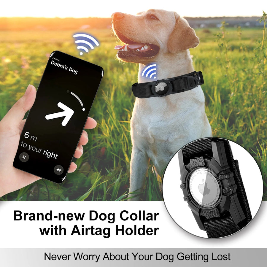 Apple AirTag Fixing Sleeve: This collar comes with a built-in AirTag fixing sleeve, ensuring that you can easily track your beloved pet at all times.