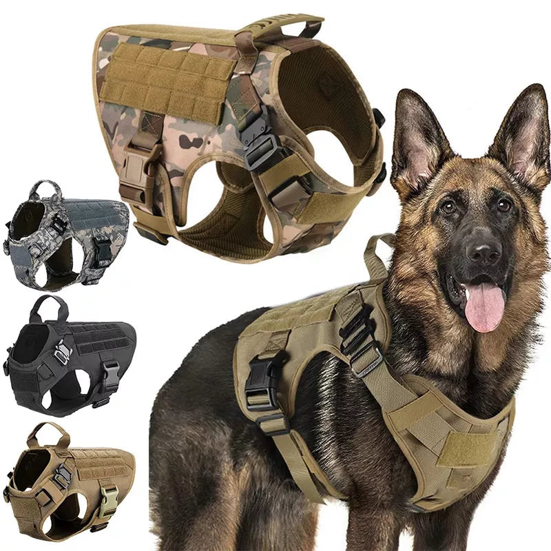 Easy to Adjust: The Tactical Dog Harness comes with adjustable straps, allowing you to find the perfect fit for your dog. Say goodbye to uncomfortable rubbing or chafing, and hello to a snug and secure fit.