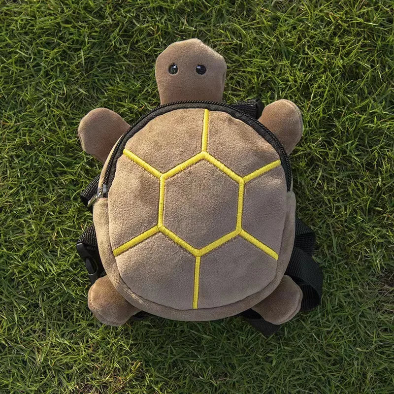 Turtle Dog Backpack in Brown