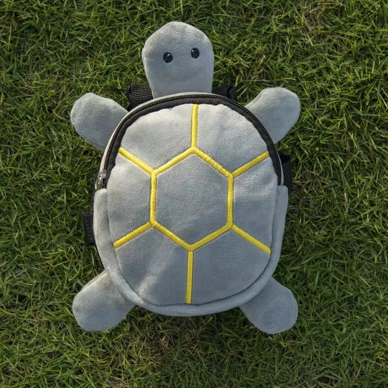 Turtle Dog Backpack in Grey