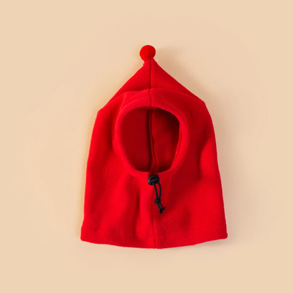 Warm Dog Winter Hat in Red