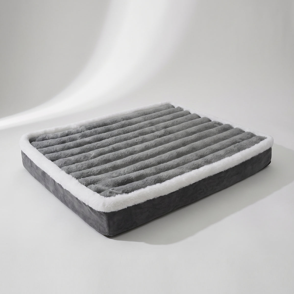Washable Dog Bed, studio photo on a light grey background