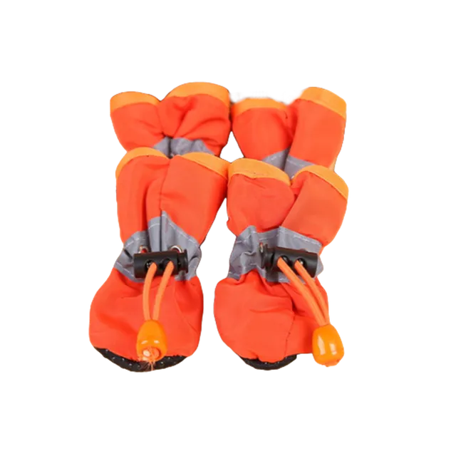 Waterproof Dog Shoes in Orange