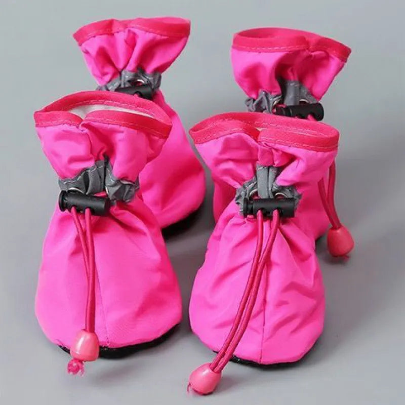 Waterproof Dog Shoes in Rose