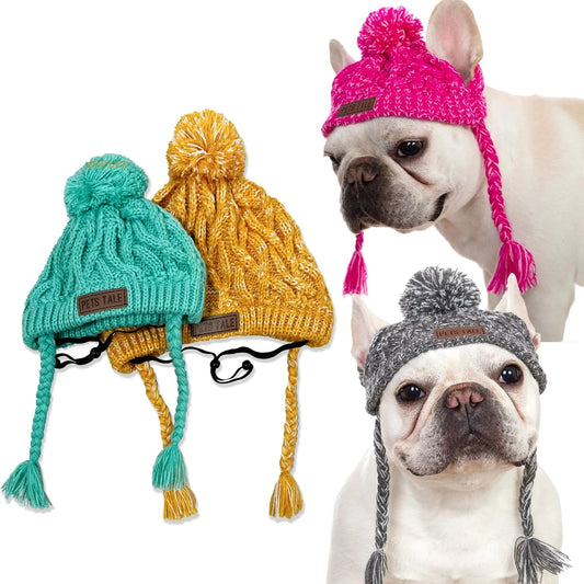Winter Dog Knitted Beanie